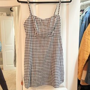 John Galt navy gingham dress from PacSun